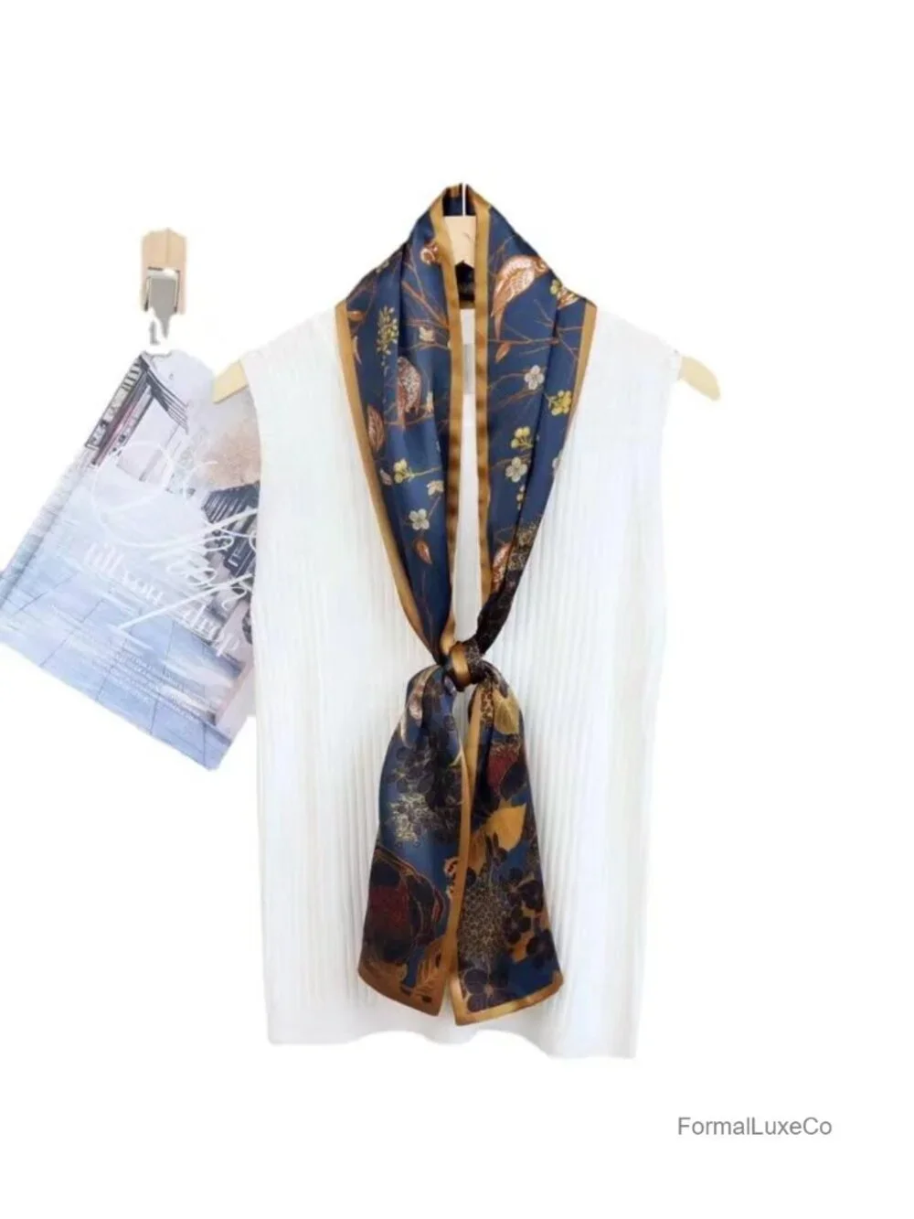 100% Mulberry Silk Long Oblong Scarf Shawl Hair Wrap Gift Packed
